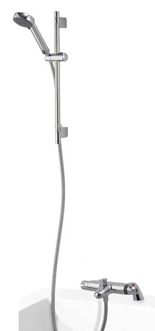 Aqualisa Midas 100 Bath Shower Mixer With Adjustable Head - Hp/Combi - Md100bsm