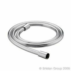 Bristan Smooth Silver 1.5m Large Bore Cone-to-cone Shower Hose (Chrome)