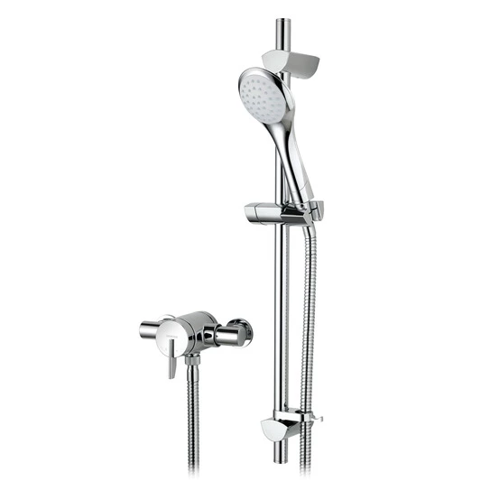 Bristan Sonique 2 Thermostatic Surface Mounted Shower With Adjustable Riser (Chrome) - SOQ2SHXARC