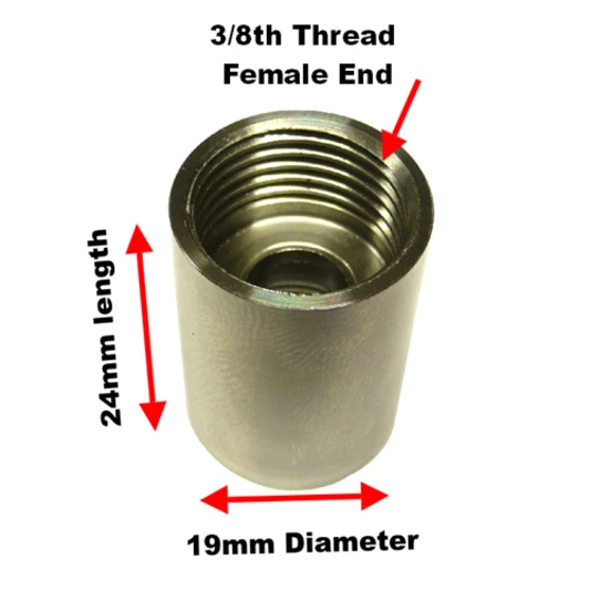 Byretech Steel Female-to-female Shower Hose Converter, 15mm To 3/8 Inch - BYSHC02 - Image 5