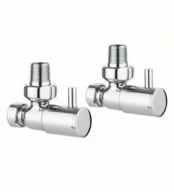 Bauhaus Crosswater Design Angle Wall Mounted Round Rad Valves - Radva1