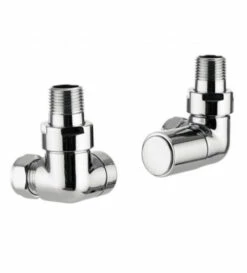Bauhaus Crosswater Glide Corner Radiator Valves Chrome - Radvc1