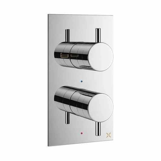 Crosswater Mpro Thermostatic Bath Valve With 2 Way Diverter Chrome - Pro1500rc