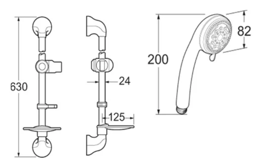 Deva Multi Function Shower Kit - Kitm03 - Image 2