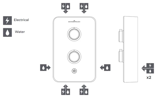 Gainsborough Slim Duo Electric Shower (Titamium Grey) 8.5kw - GSDTG85 - Image 8