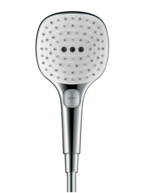 Hansgrohe Raindance Select E 120 Shower Head White/Chrome - 26520400 - Image 2