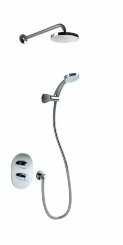 Inta Sulis Thermostatic Concealed Shower With Overhead Soaker.