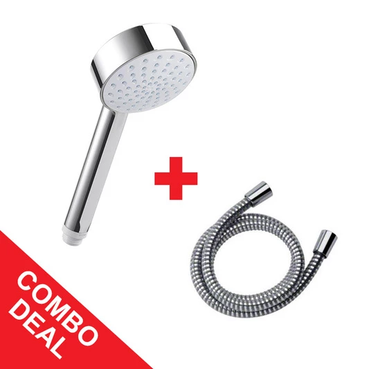 Mira Beat Single Spray Shower Handset And 1.25m Response Hose Pack (Chrome)