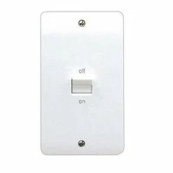MK 50A DP 2 Gang Switch Neon White - K521WHI