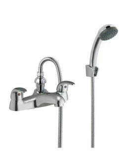 MX 3/4" Bath Shower Mixer With Shower Kit (Chrome) - RQE