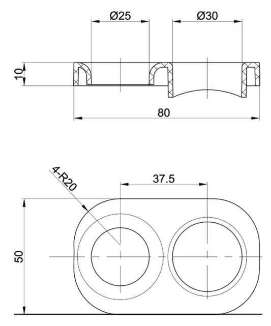 Nuie Uni Hose Retainer For Slide Rail Kits - Cir91 - Image 2