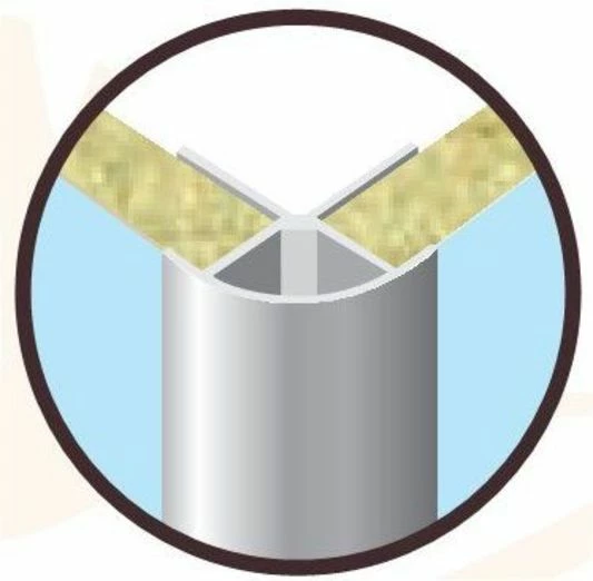 Rearo Selkie 2.4M External Corner Profile Finishing Trim (Satin Silver) - Image 2