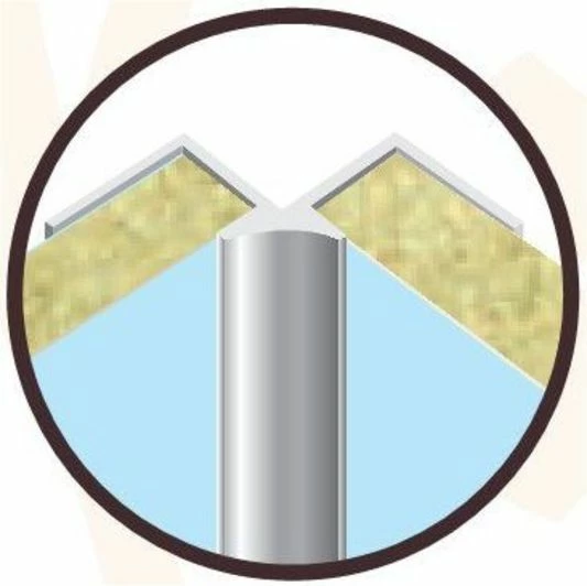 Rearo Selkie 2.4M Internal Corner Profile Finishing Trim (White) - Image 2