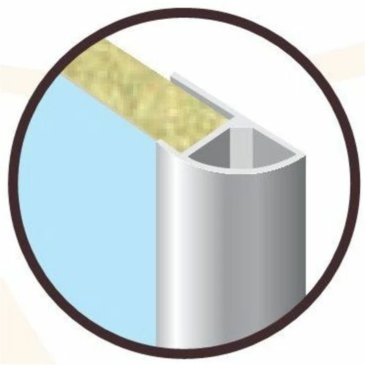 Rearo Selkie 2.4M Quad End Round Finishing Trim (Satin Silver) - Image 2