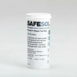 Safesol Test Strips That Measure 0-100ppm Peroxide (Qty 50) - TS50-0-100