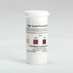 Safesol Test Strips That Measure 0-400ppm Peroxide (Qty 50) - TS50-0-400