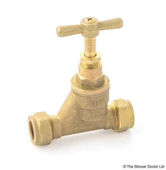 City Plumbing Stopcock Brass 15mm
