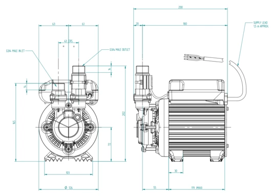 Stuart Turner Monsoon Standard 3.0 Bar Single - Shower Pump - Image 2