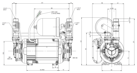 Stuart Turner Monsoon Universal U4.5 Bar Twin - 46412 - Image 2