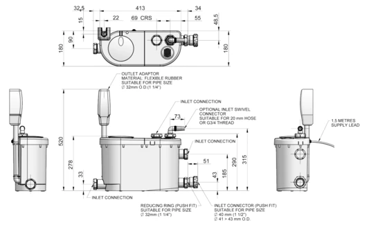 Stuart Turner Wasteflo Ls 5 Lifting Station - 46577 - Image 2