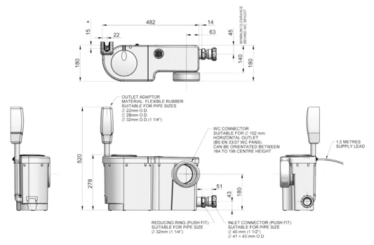Stuart Turner Wasteflo Wc 2 Macerator - 46575 - Image 2