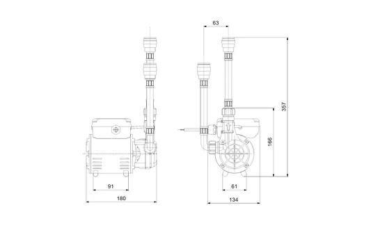 Grundfos Str2 Positive 2.0 Bar Single Impeller Regenerative Shower Pump - 98950218 - Image 2