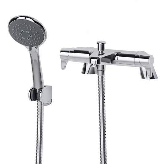 Triton Eden Bath Shower Mixer With Hose, Showerhead And Wall Holder - Unedthbsm