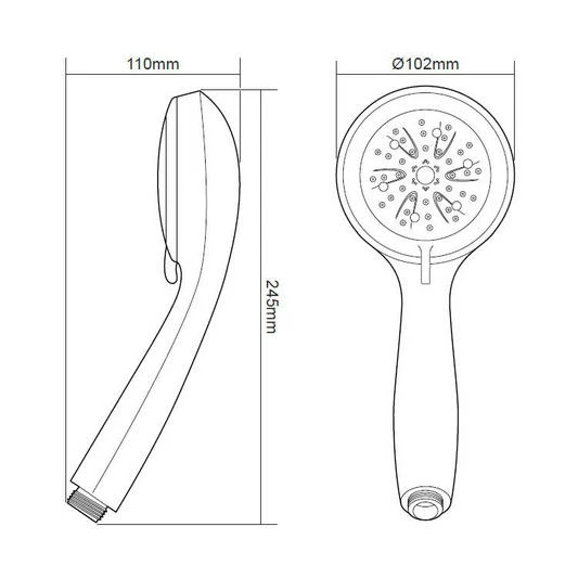 Triton Head 7000 Series Chrome- 88500033 - Image 2