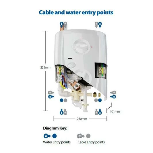 Triton T80 Pro-Fit Electric Shower 9.5Kw - Sp8009pf - Image 3