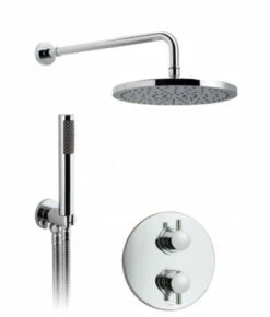 Vado Celsius Round Concealed 2 Outlet Thermostatic Shower Vavle - Wg-Celbox/4-C/P