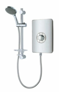 Vado Elegance Fashion Led Modern Design Electric Shower With Soft Press Illuminated Buttons 8.5Kw (Metallic And Chrome) - Els-Ele-85-Met