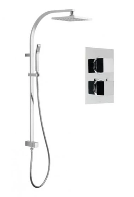 Vado Mix Concealed 2 Handle Thermostatic Shower Valve - Mix-1712-C/P