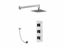 Vado Mix Concealed 3 Handle Thermostatic Shower Valve - Mix-1740-C/P