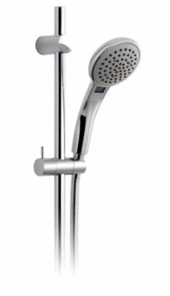 Vado Single Function Shower Head With Lcd Display Of Temperature In C And Water Flow In Litres/Min With Slide Rail Kit- LCD-SFSRK-C/P