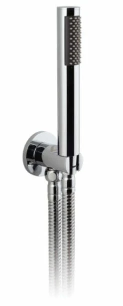 Vado Zoo Single Function Mini Shower Kit With 150Cm Shower Hose And Bracket With Integrated Outlet (Chrome) - Zoo-Sfmkwo-C/P